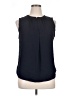 Ann Taylor LOFT 100% Polyester Black Sleeveless Blouse Size XL - photo 1