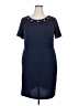 Alyx Solid Blue Cocktail Dress Size 20 - photo 1
