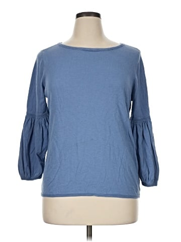 Ann Taylor LOFT 3/4 Sleeve T-Shirt (view 1)