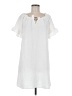 Always Indigo 100% Polyester White Casual Dress Size M - photo 1
