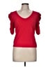 Bobi Red Short Sleeve Top Size M - photo 1