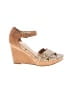 Cole Haan 100% Leather Animal Print Snake Print Tan Wedges Size 7 - photo 1