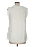 CAbi 100% Polyester Ivory Sleeveless Blouse Size M - photo 2
