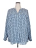 Charter Club Blue Long Sleeve Blouse Size 2X - photo 1