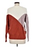Sophie Rue Color Block Burgundy Pullover Sweater Size M - photo 2