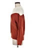 Sophie Rue Color Block Burgundy Pullover Sweater Size M - photo 5