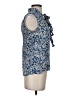Theory 100% Silk Blue Sleeveless Silk Top Size S - photo 4