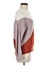 Sophie Rue Color Block Burgundy Pullover Sweater Size M - photo 4
