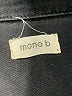 Mono b 100% Cotton Black Jacket Size S - photo 6