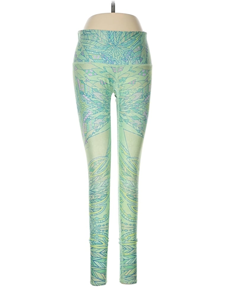 Pre-owned Teeki Leggings In Green