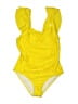 Assorted Brands Solid Yellow One Piece Swimsuit Size M - photo 1