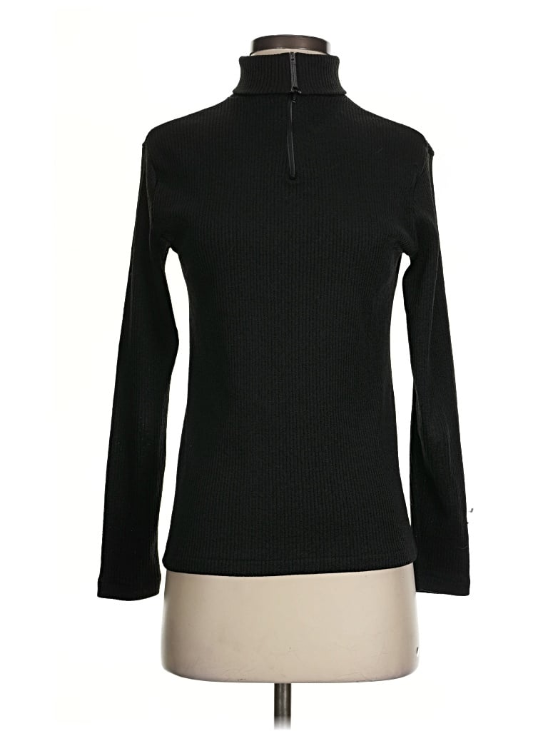 Pre-owned Unbranded Turtleneck Sweater In Black