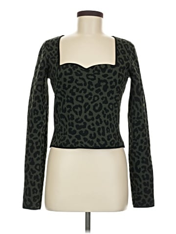 Aqua Long Sleeve Top (view 1)