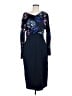 Ellen Tracy 100% Polyester Blue Cocktail Dress Size 8 - photo 1