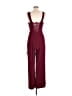 Lulus 100% Polyester Solid Burgundy Jumpsuit Size M - photo 2