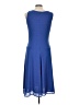 David Meister Solid Blue Casual Dress Size 10 - photo 2