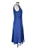 David Meister Solid Blue Casual Dress Size 10 - photo 4