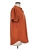 Unbranded Orange Short Sleeve Blouse Size M - photo 4