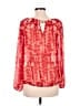 Jennifer Lopez 100% Polyester Red Long Sleeve Blouse Size M - photo 2