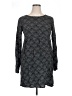 Roxy 100% Viscose Graphic Gray Casual Dress Size XL - photo 1