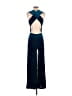 Lulus Solid Blue Black Jumpsuit Size XS - photo 2