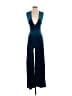 Lulus Solid Blue Black Jumpsuit Size XS - photo 1