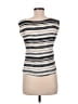 Casual Corner 100% Recycled Polyester Silver Sleeveless Top Size M - photo 2