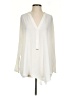 Iris Setlakwe Solid Ivory Long Sleeve Blouse Size 2 - photo 1