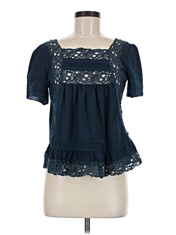 Max Mara Short Sleeve Silk Top (view 1)