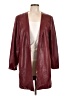 Chico's 100% Polyester Burgundy Coat Size Lg (2) - photo 1