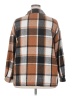 Unbranded 100% Polyester Plaid Brown Coat Size 2X - photo 2