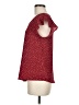 Papermoon 100% Polyester Stars Burgundy Short Sleeve Top Size M - photo 5