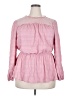 Sweet Rain Pink Long Sleeve Blouse Size 2X - photo 1