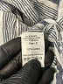 Sundry 100% Cotton Stripes Silver Long Sleeve Blouse Size Med (2) - photo 8