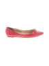 Lands' End 100% Leather Solid Pink Flats Size 11 - photo 1