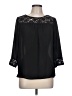Paper Crane Black 3/4 Sleeve Blouse Size L - photo 1
