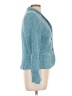 Calvin Klein 100% Cotton Tweed Teal Blazer Size 12 - photo 4
