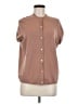 MARNI Brown Tan Short Sleeve Blouse Size Med (II or 2) - photo 1