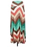 Final Touch Chevron-herringbone Teal Casual Skirt Size M - photo 2
