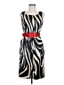 Alyx Animal Print Ivory Casual Dress Size 6 - photo 1