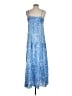 J. McLaughlin Paisley Blue Casual Dress Size M - photo 2