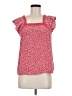 Marc by Marc Jacobs 100% Silk Red Pink Short Sleeve Top Size M - photo 1