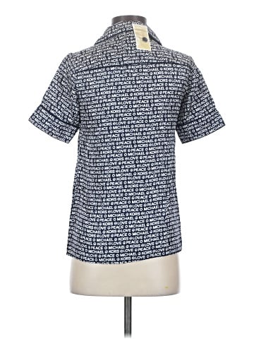 MICHAEL Michael Kors Short Sleeve Silk Top (view 2)