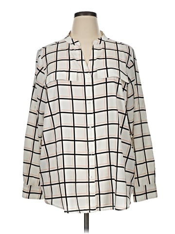 Calvin Klein Long Sleeve Blouse (view 1)