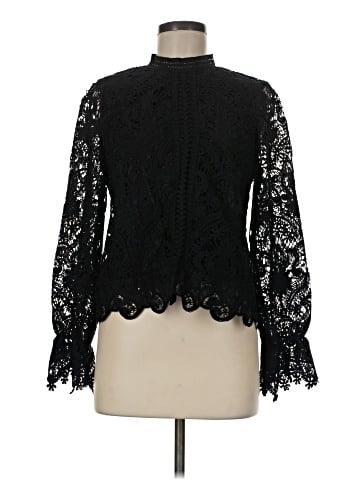 Ultra Pink Long Sleeve Blouse (view 1)