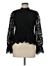 Ultra Pink 100% Polyester Black Long Sleeve Blouse Size M - photo 1