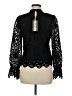 Ultra Pink 100% Polyester Black Long Sleeve Blouse Size M - photo 2