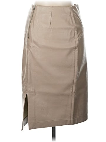 Zara Basic Faux Leather Skirt (view 2)