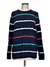 Lands' End 100% Cotton Stripes Blue Pullover Sweater Size L - photo 1