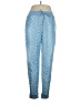 Athleta 100% Nylon Chevron-herringbone Blue Casual Pants Size 14 (tall) - photo 1
